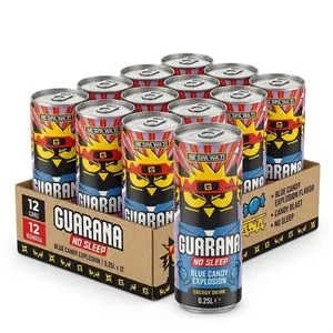 Guarana Azijana Candy energetsko piće Blue Candy Explosion 0,25 l limenka, pakovanje 12 kom