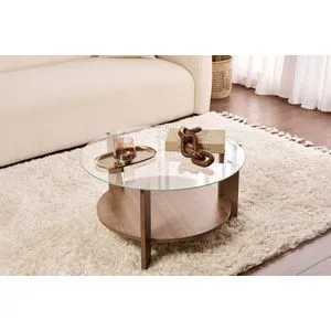 Hanah Home klub sto Clara, 75 cm, orah / providni