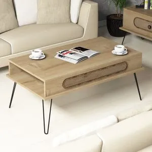Hanah Home klub sto Ekol, 105 cm, hrast