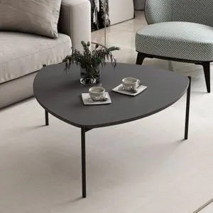 Hanah Home klub sto Lenny, 90 cm, antracit