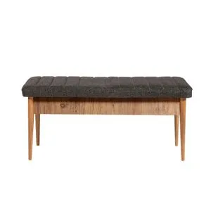 Hanah Home klupa Vina Bench Anthracite, Atlantic, 110 cm, atlantski bor / antracit