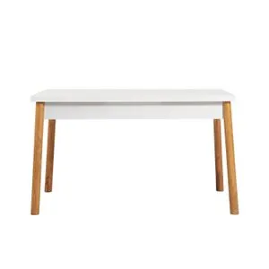 Hanah Home trpezarijski sto Costa Masa Atlantic, 120 cm, beli / atlantski bor