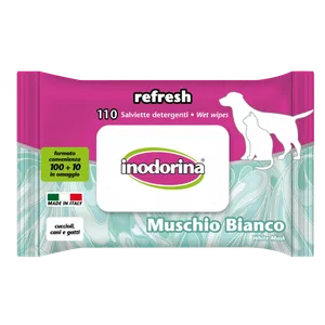 Inodorina Vlažne maramice Refresh White Musk 110 kom  