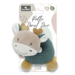 Lorelli Plišana Zvečka Donut (Krofna) - Deer Blue Natural