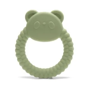Lorelli Silikonska Glodalica Za Bebe Panda Natural - Fresh Green