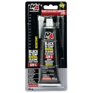 MA Professional silikonski hermetik crni, do 329 °C, 85 g