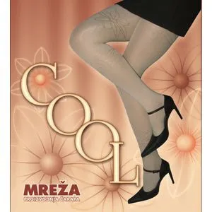 Mreža Ženski unihop COOL 80 den Crna glat