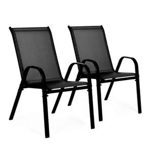 Multigarden Set od 2 baštenske stolice black Multigarden