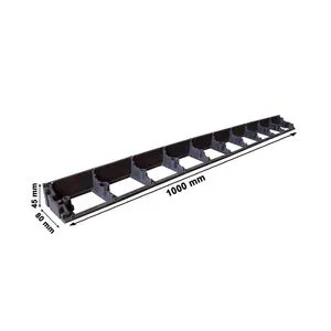 NERO Lajsna PVC za oblutak 1m 