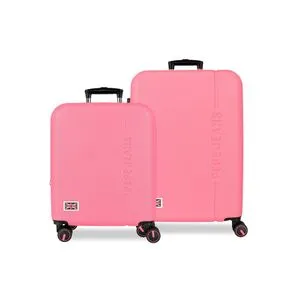 PEPE JEANS ARIS set kofera 2/1 55/68 cm - roze