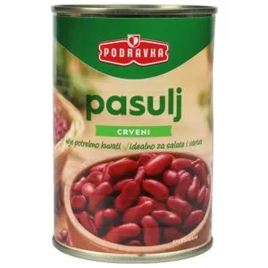 Podravka crveni pasulj u konzervi 400 g