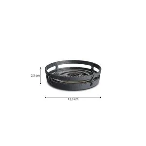 Primanova tacna za sapun Palm siva PVC M-E58-07 