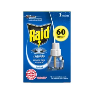 Raid tečnost za električni aparat protiv komaraca 60 noći 42ml