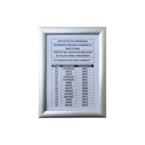 TEH-TEL Ram za spisak stanara  875