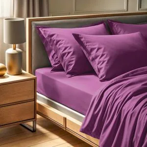 Tonne Viole - 40 Ljubičasta Ranforce Pojedinačna Ravna Posteljina