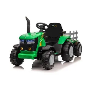 Traktor na akumulator Sa Prikolicom Zeleni