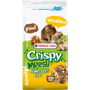 Versele-Laga CRISPY MUESLI HAMSTERS&CO 400 g, kompletna hrana za glodare