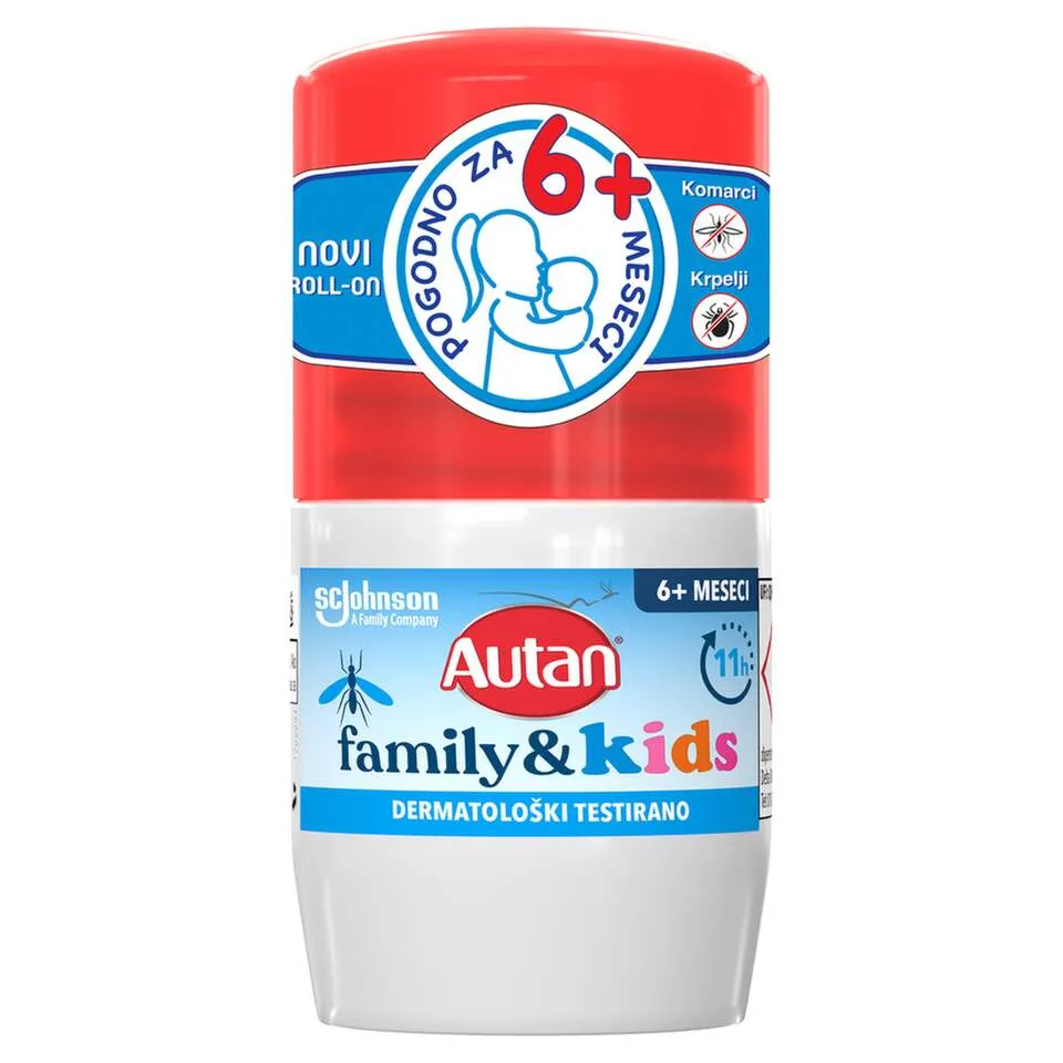 Autan Insekticid Family & Kids Roll on, 50 ml