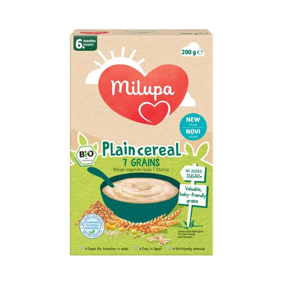 Milupa Bio 7 žitarica 6m+, 200 g