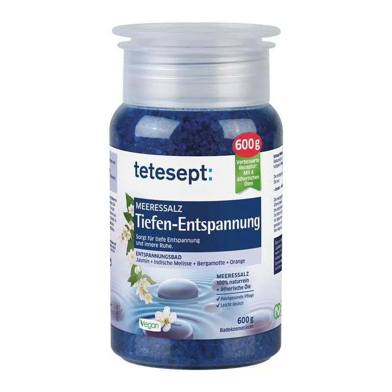 Tetesept Deep Relaxation so za kupanje 600g