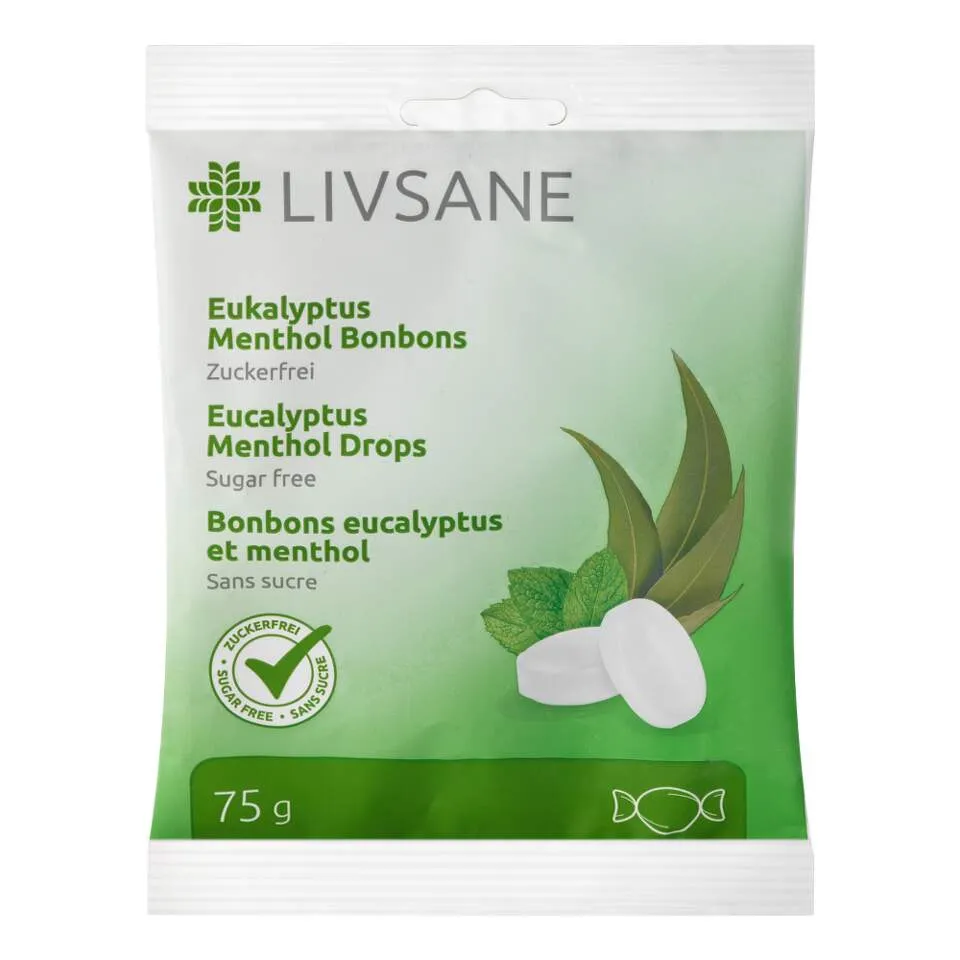 LIVSANE Bombone eukaliptus-mentol 75 g