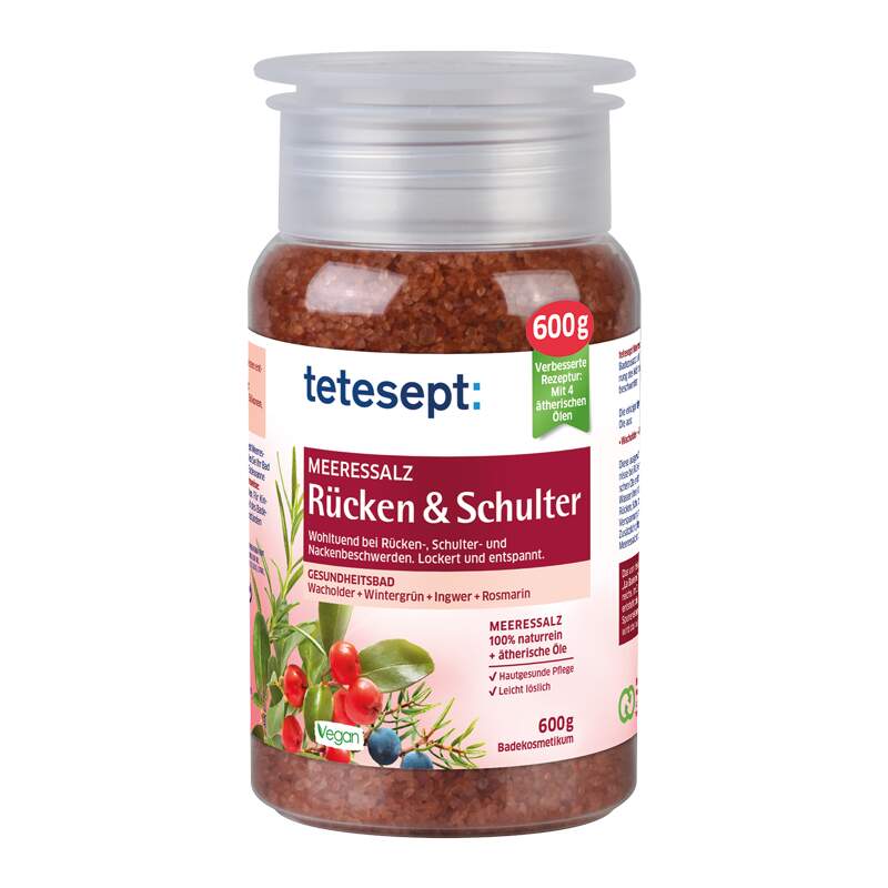 Tetesept Back&Shoulder so za kupanje 600g