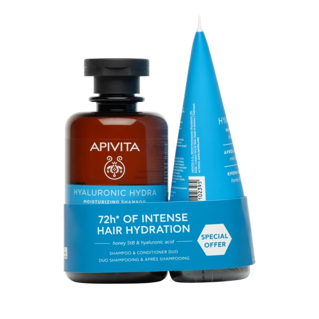 Apivita Hijaluron Hidra Šampon, 250 ml + Regenerator, 150 ml DUO
