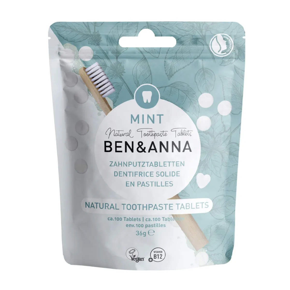 BEN & ANNA Prirodna pasta za zube u tabletama, 100 tableta
