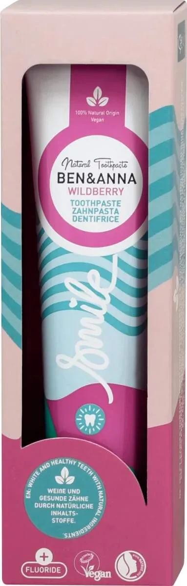 BEN & ANNA Smile Wildberry Pasta za zube, 75 ml