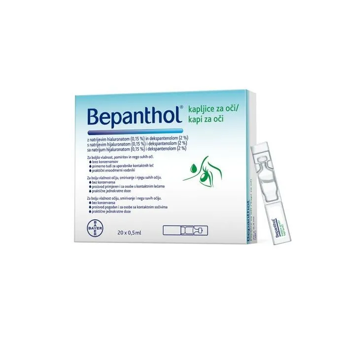 Bepanthol Kapi za oči, 20 x 0,5 ml
