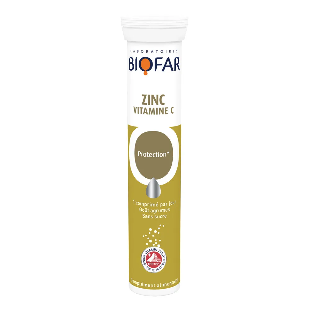 Biofar Cink + vitamin C 20 šumećih tableta