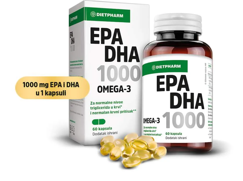 Dietpharm EPA DHA 1000, 60 kapsula