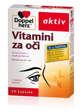 Doppelherz Aktiv Vitamini za oči, 30 kapsula