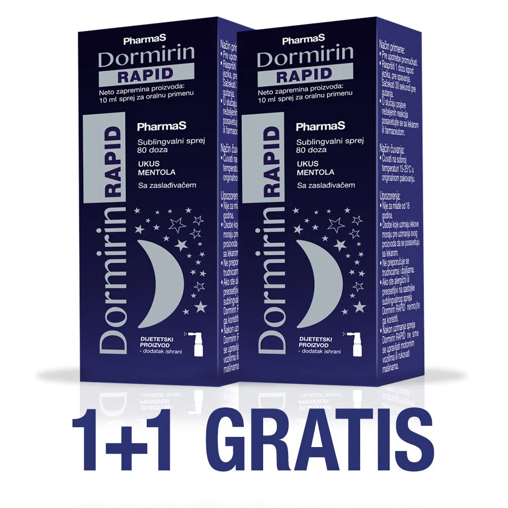 Dormirin Rapid sprej 10 ml 1+1 gratis