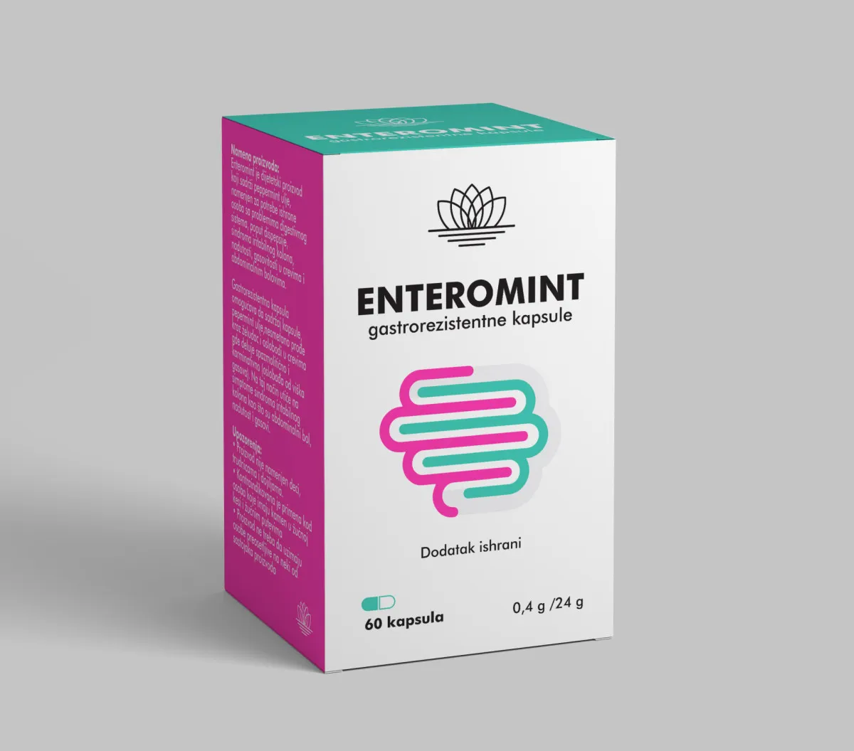 Enteromint, 60 gastrorezistentnih kapsula