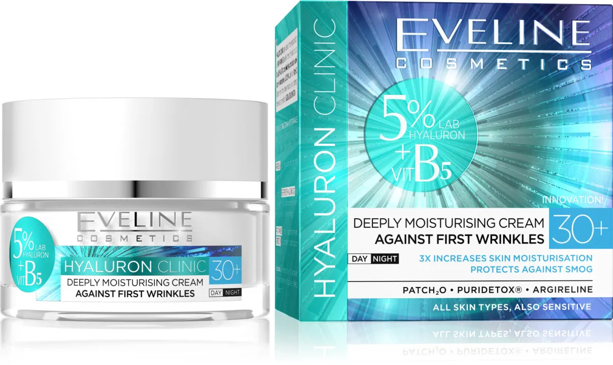 Eveline HYALURON CLINIC DAY & NIGHT CREAM 30+ 50ml