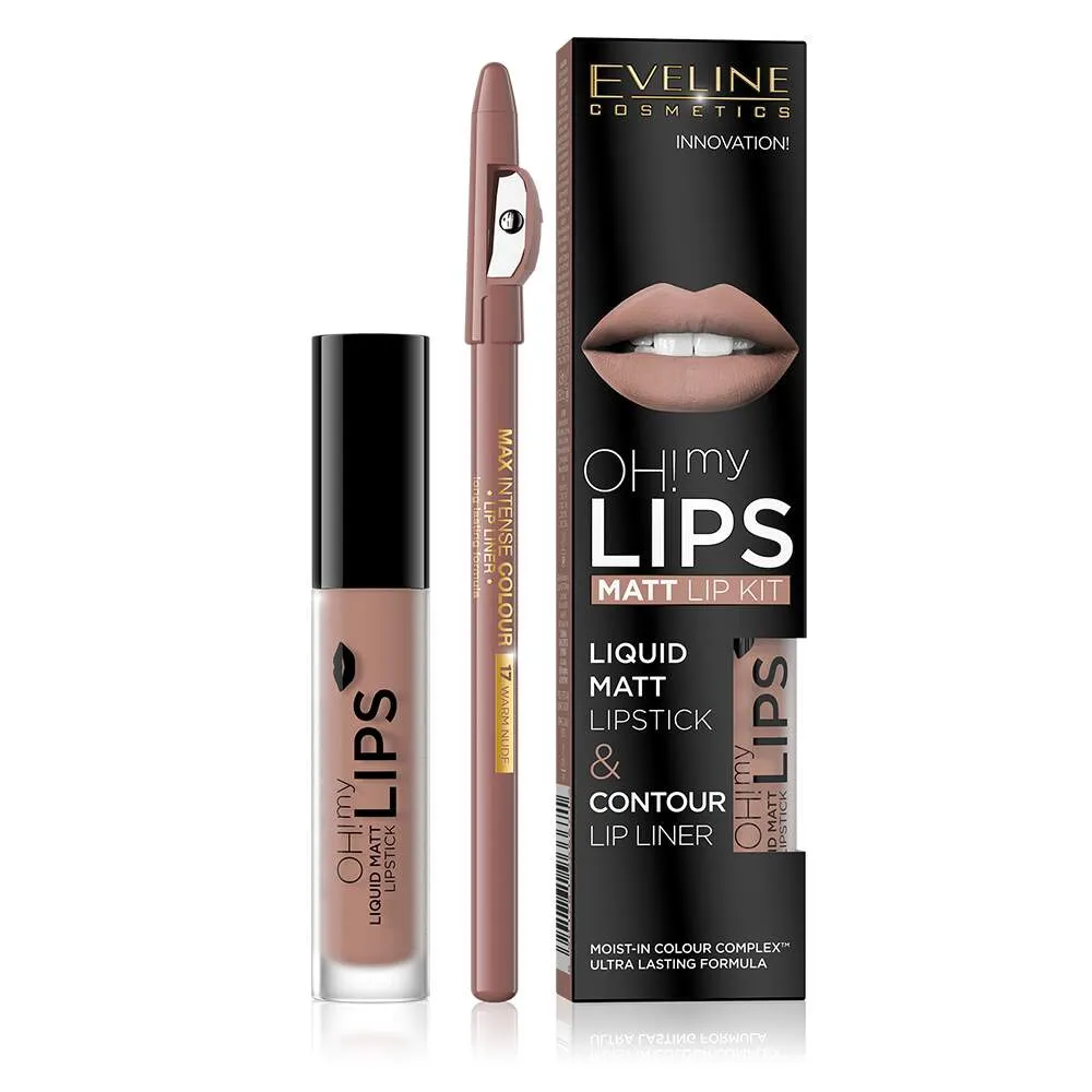 Eveline OH My lips Liquid Matt Lipstick&Lip Liner 01