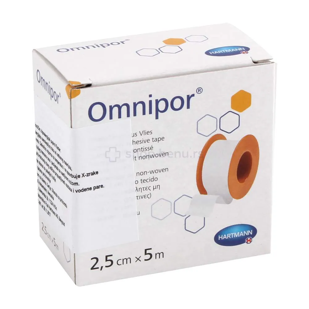 Hartmann Omnipor flaster 2,5 cm x 5 m