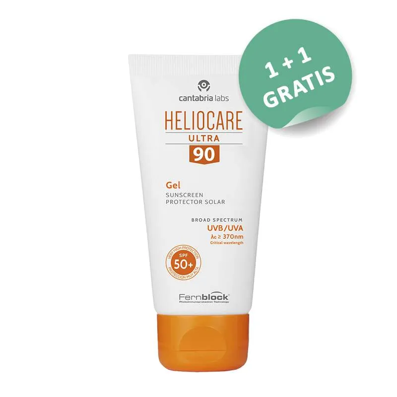 Heliocare Ultra 90 gel SPF50+, 50ml, 1+1 gratis