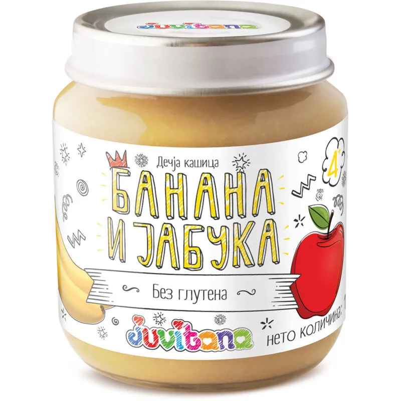 Juvitana kašica od banane i jabuke 128g