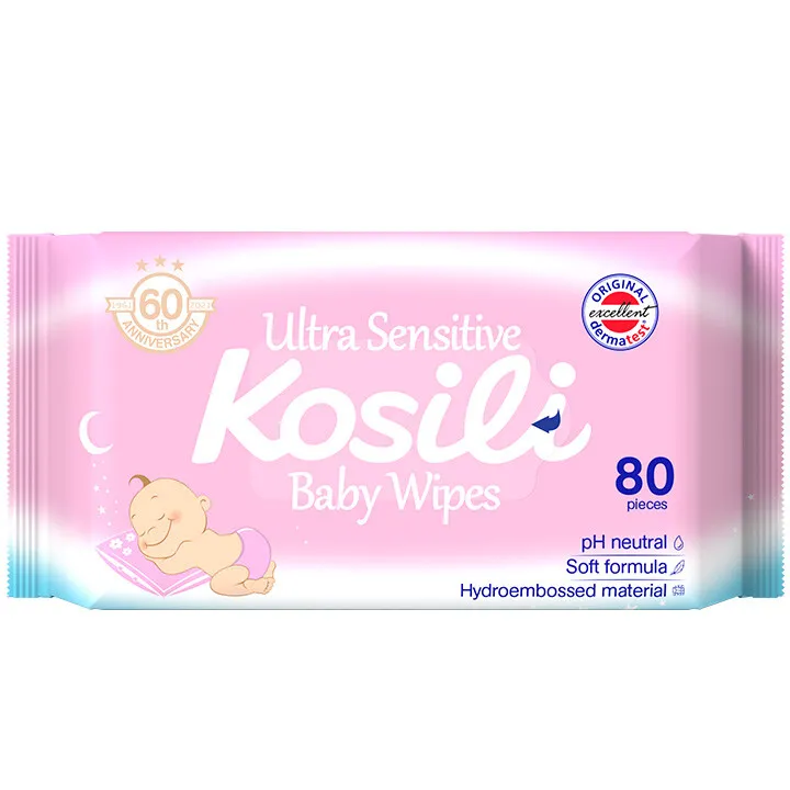 Kosili Vlažne maramice roze, 80 komada