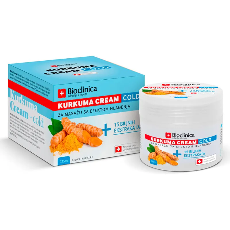 Kurkuma Cream Cold krema sa snažnim efektom hlađenja, 225 ml