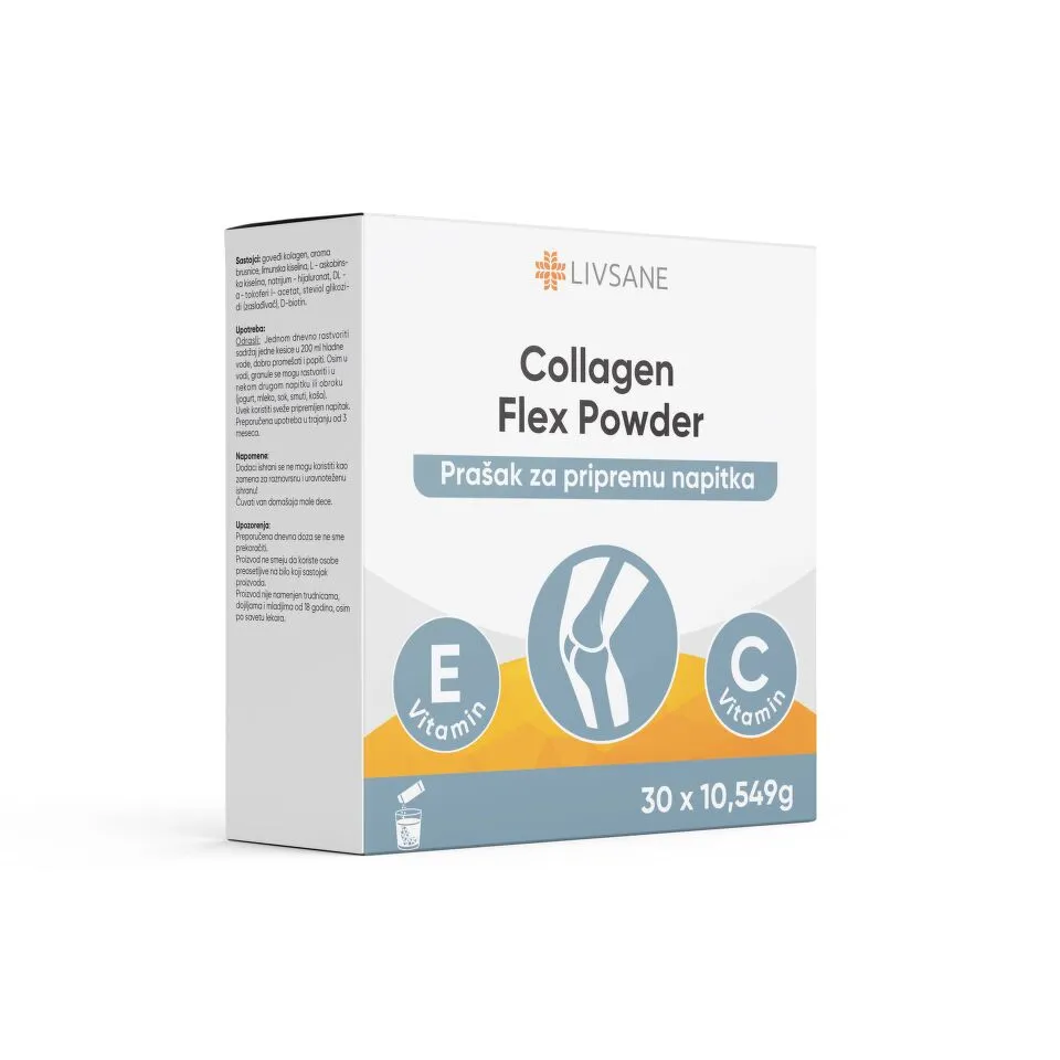 LIVSANE  Collagen Flex Powder Prašak za pripremu napitka, 30 kesica