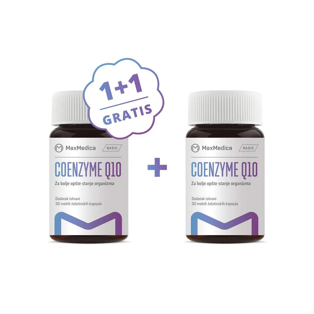 MaxMedica Coenzim Q10 30 x 30 mg, 1+1 GRATIS