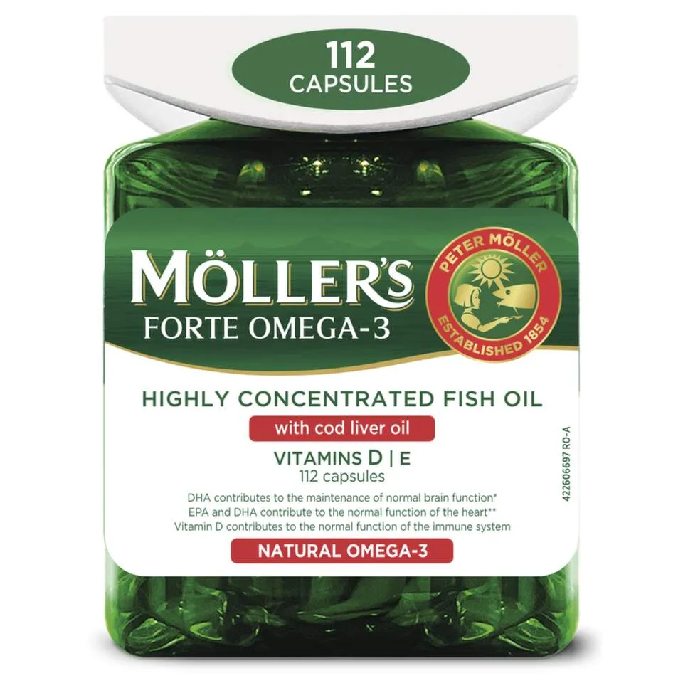 Moller's Forte Omega-3, 112 kapsula