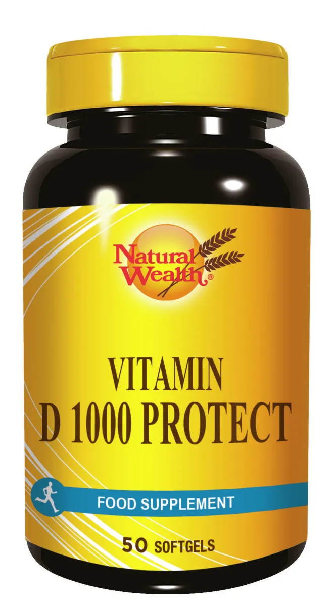 Natural Wealth Vitamin D-1000 Protect, 50 tableta