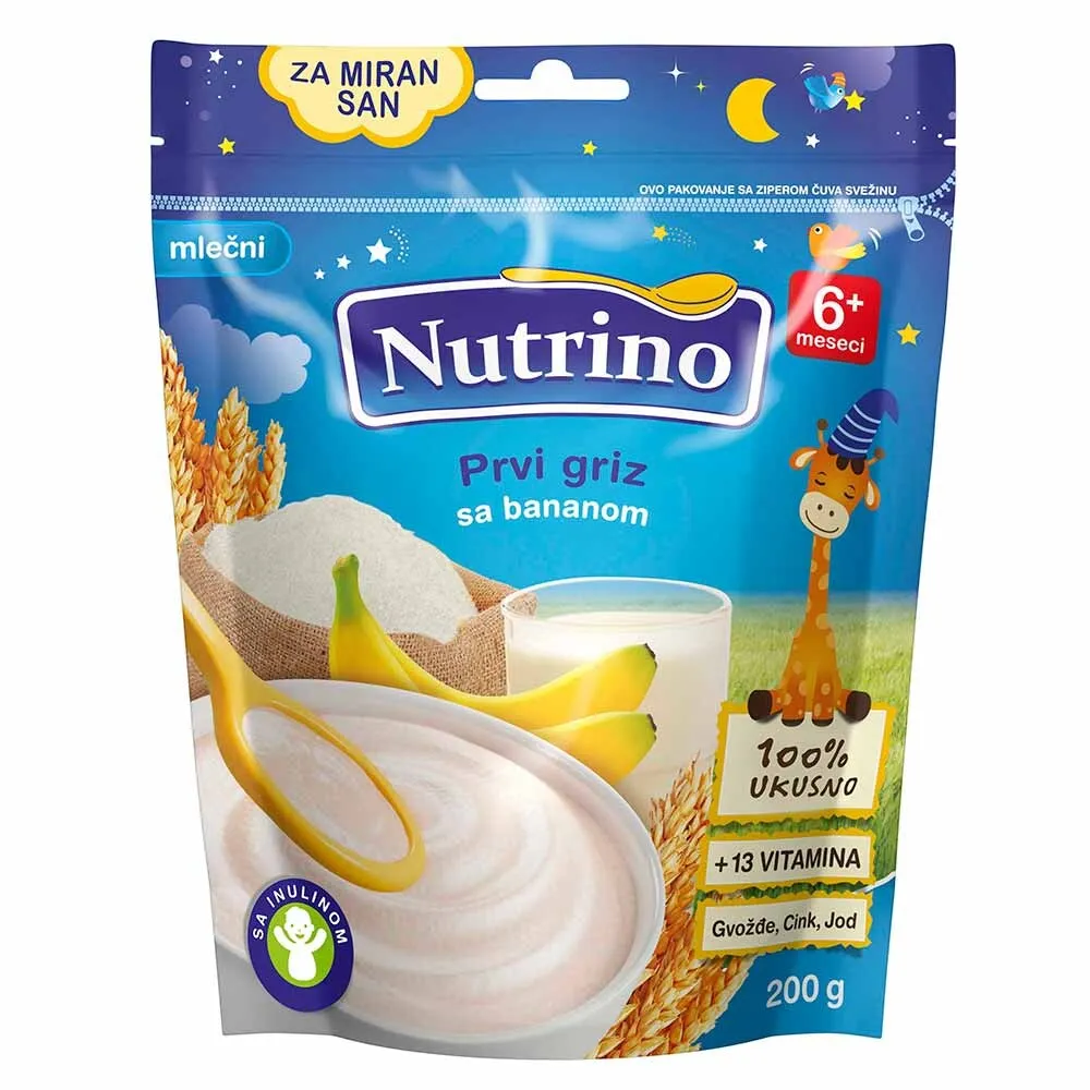 Nutrino mlečna kaša prvi griz sa bananom, 200 g