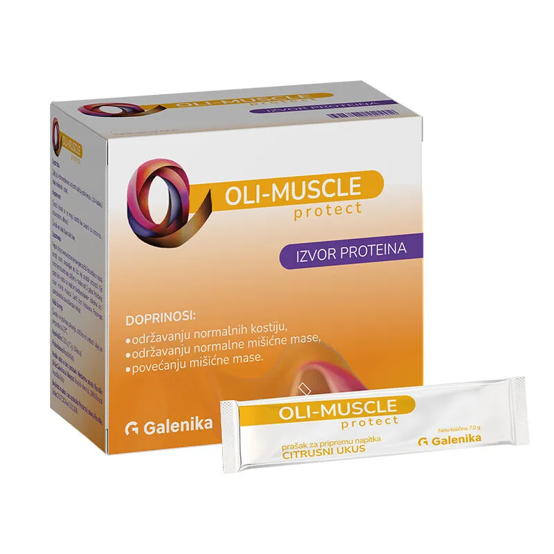 Oli-Muscle Protect sa ukusom citrusa, 30 kesica