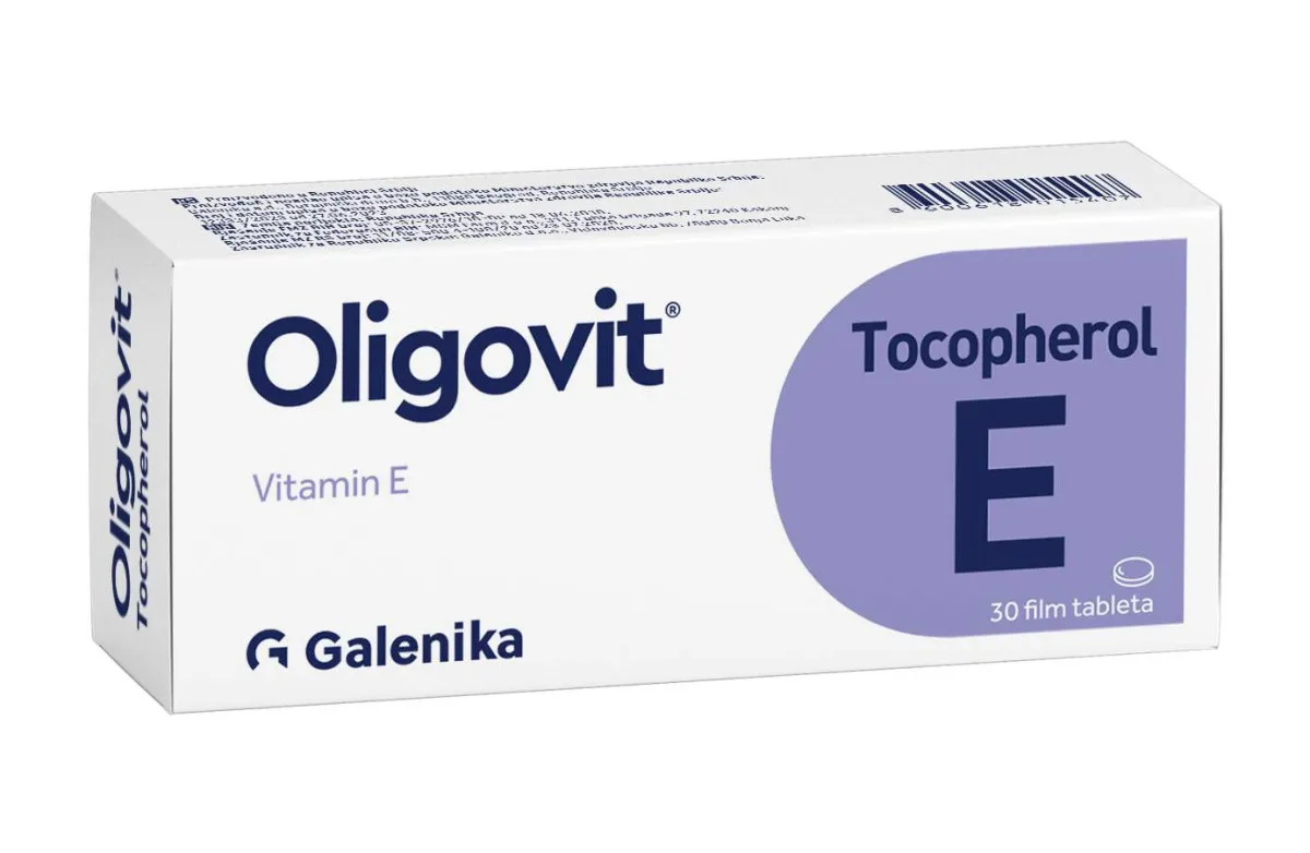 Oligovit Tocopherol, 30 film tableta