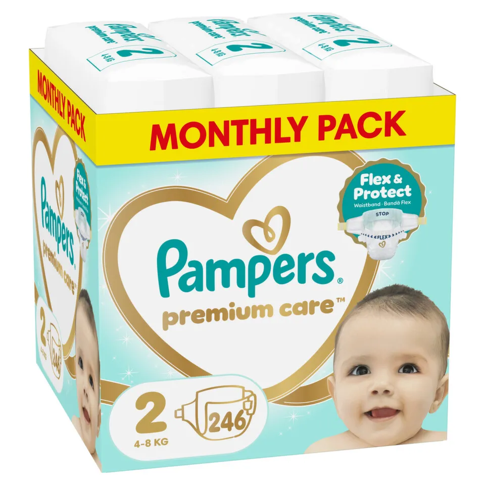 Pampers Premium Care pelene 2, 246 komada